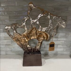 Metallic Abstract Sculpture